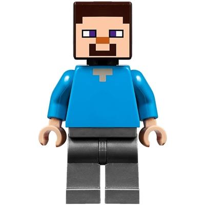 Steve (Light Nougat) - Flat Silver Legs - Minifigure