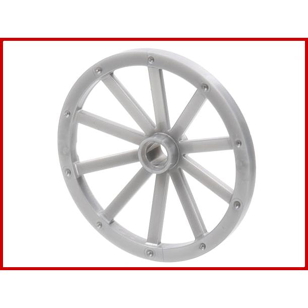 Wheel Wagon 43mm - Part - 33211 - Pearl Light Gray - used - Qty:4