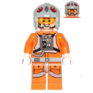 Snowspeeder Pilot - Light Bluish Gray Helmet - Minifigure - Used