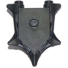 Minifigure Shield Pentagonal with Spikes - Part - 35035 - Pearl Dark Gray - used - Qty:1