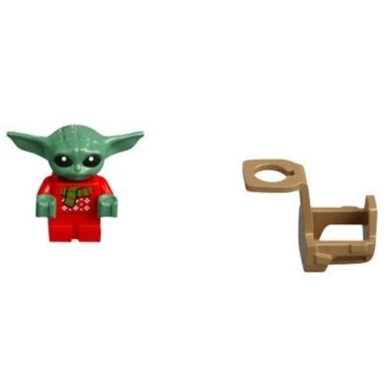 Advent Calendar 2021 Star Wars (Day 22) - Din Grogu / The Child / 'Baby Yoda' in Holiday Sweater and Scarf - Set - 75307-23