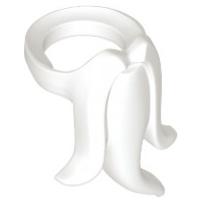 Minifigure Beard Fancy - Part - 93069 - White - used - Qty:1