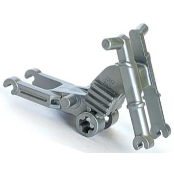 Motorcycle Chassis Long Fairing Mounts and Foot Pegs - Part - 50859b - Flat Silver - used - Qty:1