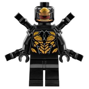 Outrider - Extended Arms Torso with Long Dark Bluish Gray Tips at Neck - Minifigure - Used
