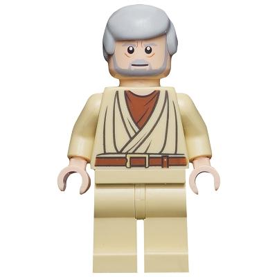 Obi-Wan Kenobi - Old Light Nougat White Pupils - Minifigure - Used