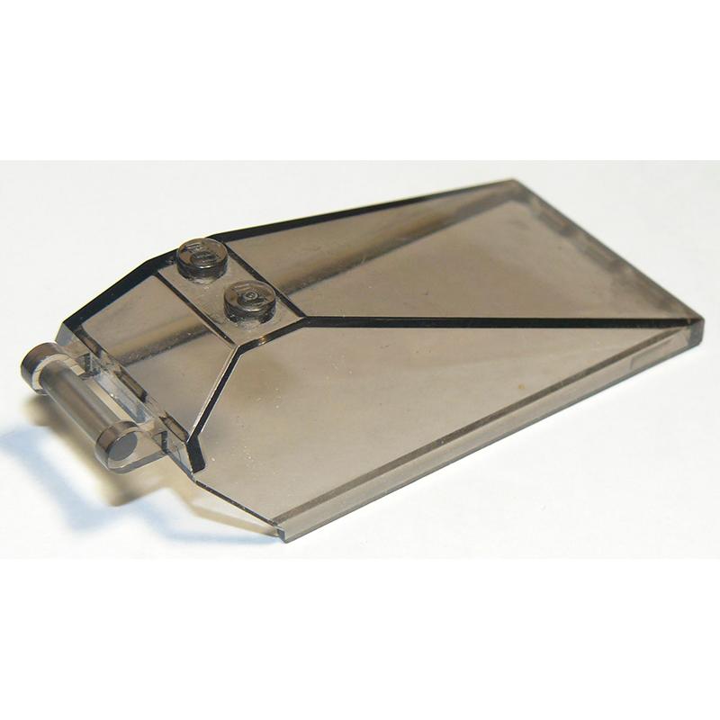 Windscreen 8 x 4 x 2 with 2 Studs and Bar Handle - Part - 21849 - Trans-Brown - used - Qty:1