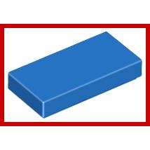 Tile 1 x 2 - Part - 3069 - Trans-Light Blue - new - Qty:10