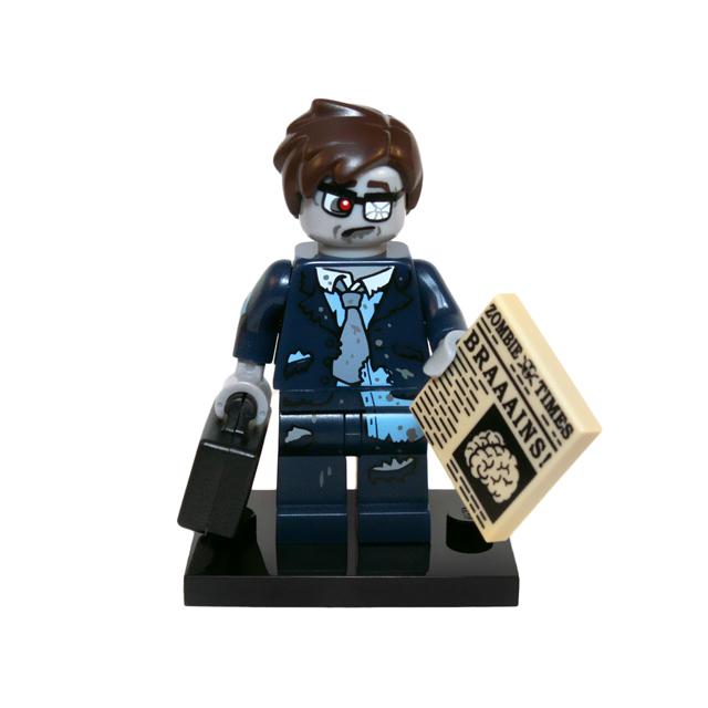 Zombie Businessman Series 14 (Complete Set with Stand and Accessories) - col14-13 - Set - New