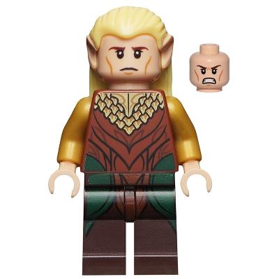 Legolas - Reddish Brown and Gold Robe - Minifigure