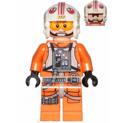 Luke Skywalker (Pilot Printed Legs Visor Up / Down) - Minifigure - New