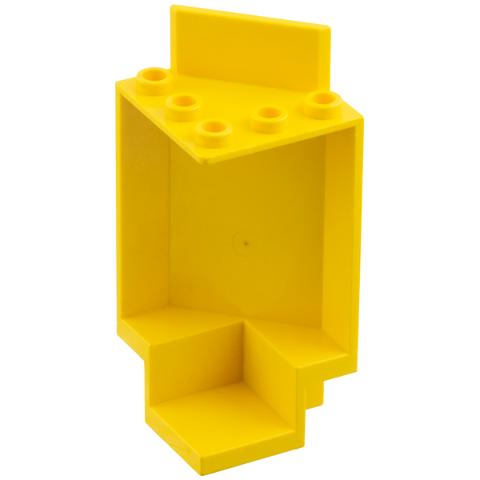 Panel 3 x 3 x 6 Corner Wall - Part - 2345 - Yellow - used - Qty:1