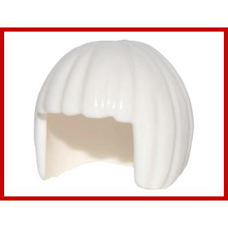 Minifigure Hair Short Bob Cut - Part - 62711 - White - used - Qty:1