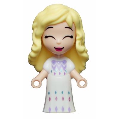 Elsa - Micro Doll White Dress - Minifigure
