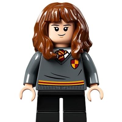 Hermione Granger - Gryffindor Sweater with Crest Black Short Legs - Minifigure