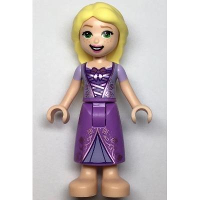 Rapunzel - Mini Doll Metallic Pink Laced Dress - Minifigure