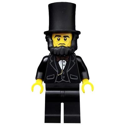 Abraham Lincoln The LEGO Movie (Minifigure Only without Stand and Accessories) - Minifigure - Used