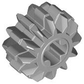 Technic Gear 12 Tooth Double Bevel - Part - 32270 - Black - used - Qty:18