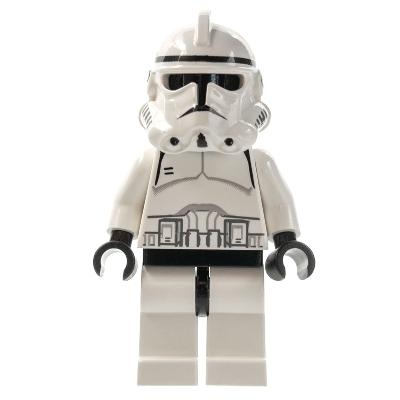 Clone Trooper (Phase 2) - Black Head Continuous Mouth - Minifigure - Used