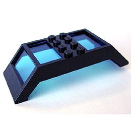 Window 4 x 10 x 2 Roof Slope Double with Fixed Trans-Dark Blue Glass - Part - 30343c01 - Black - used - Qty:1