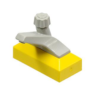 Tap 1 x 2 Base with Light Gray Spout (69 / 70) - Part - 69c01 - Blue - used - Qty:1