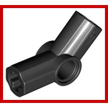 Technic Axle and Pin Connector Angled #4 - 135 degrees - Part - 32192 - Bright Light Blue - new - Qty:2