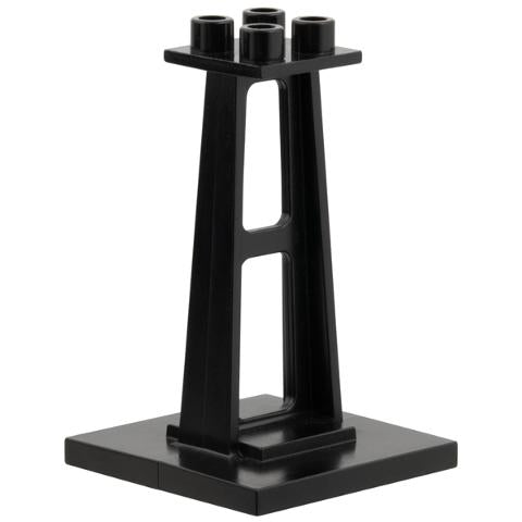 Support 4 x 4 x 5 Stanchion - Part - 2680 - Black - used - Qty:1