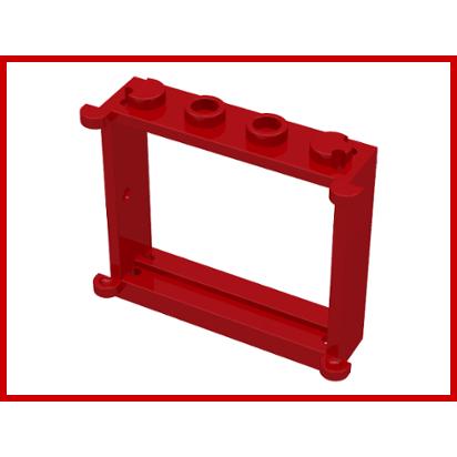 Window 1 x 4 x 3 - Part - 3853 - Red - used - Qty:8