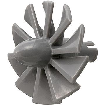 Engine Large Center 10 Blades - Part - x577 - Dark Bluish Gray - used - Qty:8