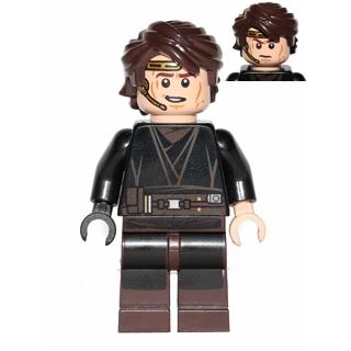Anakin Skywalker (Dark Brown Legs Headset) - Minifigure - Used