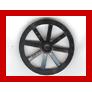 Wheel Wagon Large 33mm D. Hole Round for Wheels Holder Pin - Part - 4489a - Black - used - Qty:3
