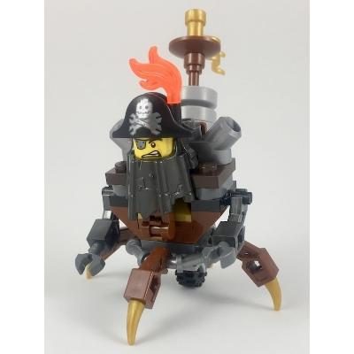 MetalBeard - Four Legs and One Wheel Body - Minifigure - Used