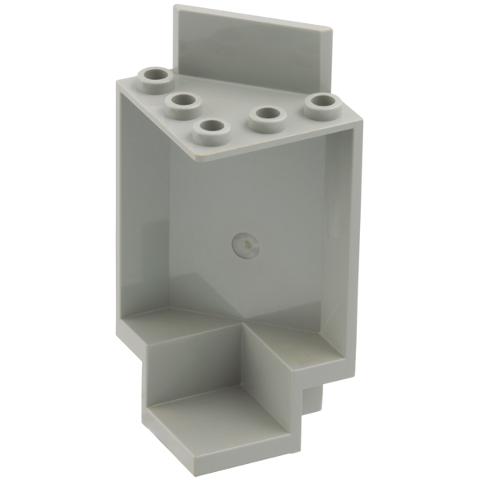 Panel 3 x 3 x 6 Corner Wall - Part - 2345 - Light Gray - used - Qty:1