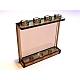 Panel 1 x 4 x 3 with Side Supports - Hollow Studs - Part - 60581 - Trans-Brown - used - Qty:3