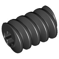 Technic Gear Worm Screw Long - Part - 4716 - Black - used - Qty:3