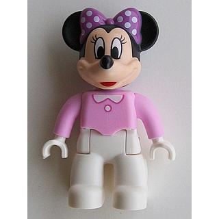 Duplo Figure Lego Ville Minnie Mouse Bright Pink Top (6108824 / 6206107 / 6269179) - Minifigure