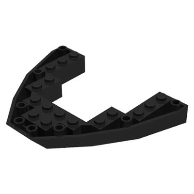 Boat Bow Brick 8 x 10 x 1 - Part - 2622 - Black - used - Qty:1