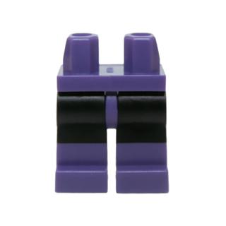 Hips and Black Legs with Molded Dark Purple Lower Legs / Boots Pattern - Part - 970c11pb24 - Dark Purple - used - Qty:1