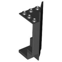 Panel 3 x 3 x 6 Corner Wall - Part - 2345 - Black - used - Qty:2