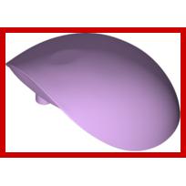 Large Figure Armor Round Smooth - Part - 21560 - Lavender - used - Qty:5