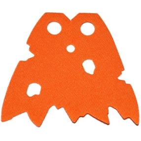 Minifigure Cape Cloth Holes and Tattered Edges - Traditional Starched Fabric Angled Top Notch Smaller Jagged Edge Features - 4.3cm Wide - Part - 20547 - Orange - used - Qty:1
