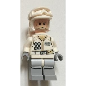 Hoth Rebel Trooper White Uniform (Tan Beard Backpack) - Minifigure