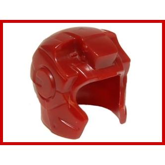 Minifigure Headgear Helmet Space with Open Face and Top Hinge with Angular Cheeks(Iron Man) - Part - 10907 - Black - used - Qty:1