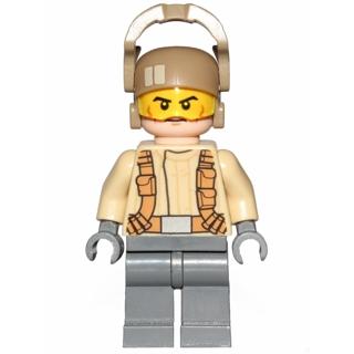 Resistance Trooper - Tan Jacket Frown Cheek Lines - Minifigure