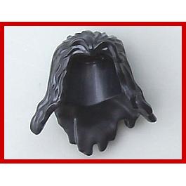 Minifigure Hair Long Wavy with Ragged Bottom Edge - Part - 11908 - Black - used - Qty:1