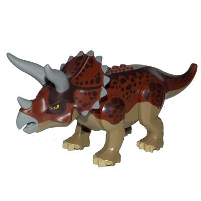 Dinosaur Triceratops with Reddish Brown Back - Part - tricera01