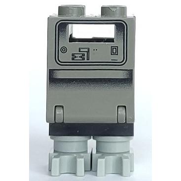 Gonk Droid (GNK Power Droid) Light and Dark Gray - Minifigure - Used