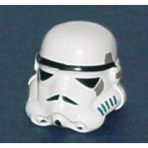 Minifigure Headgear Helmet SW Stormtrooper Pattern - Part - 30408p01 - White - used - Qty:1