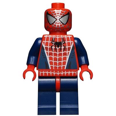 Spider-Man 3 - Dark Blue Arms and Legs Silver Webbing - Minifigure - Used