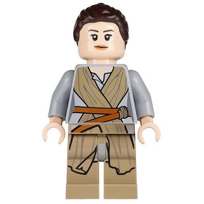 Rey - Dark Tan Tied Robe - Minifigure - New