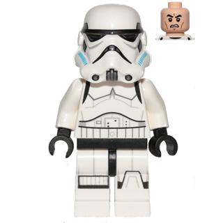Imperial Stormtrooper - Printed Legs Dark Azure Helmet Vents - Minifigure - Used